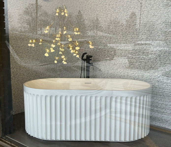 Baignoire autoportante monobloc Kodaen Doric blanc brillant