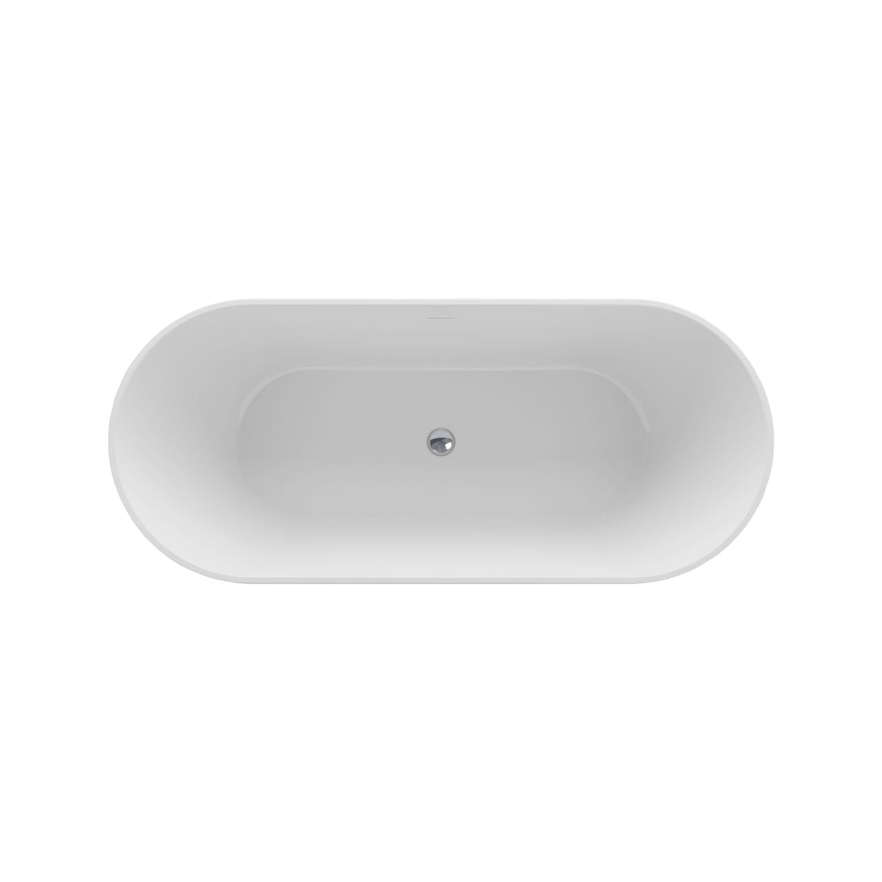 KubeBath Kube White Free Standing Bathtub KFST