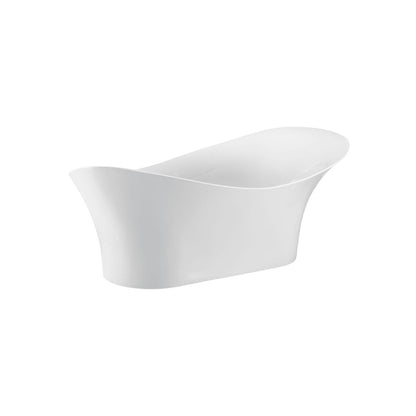 KubeBath Kube White Free Standing Bathtub KFST