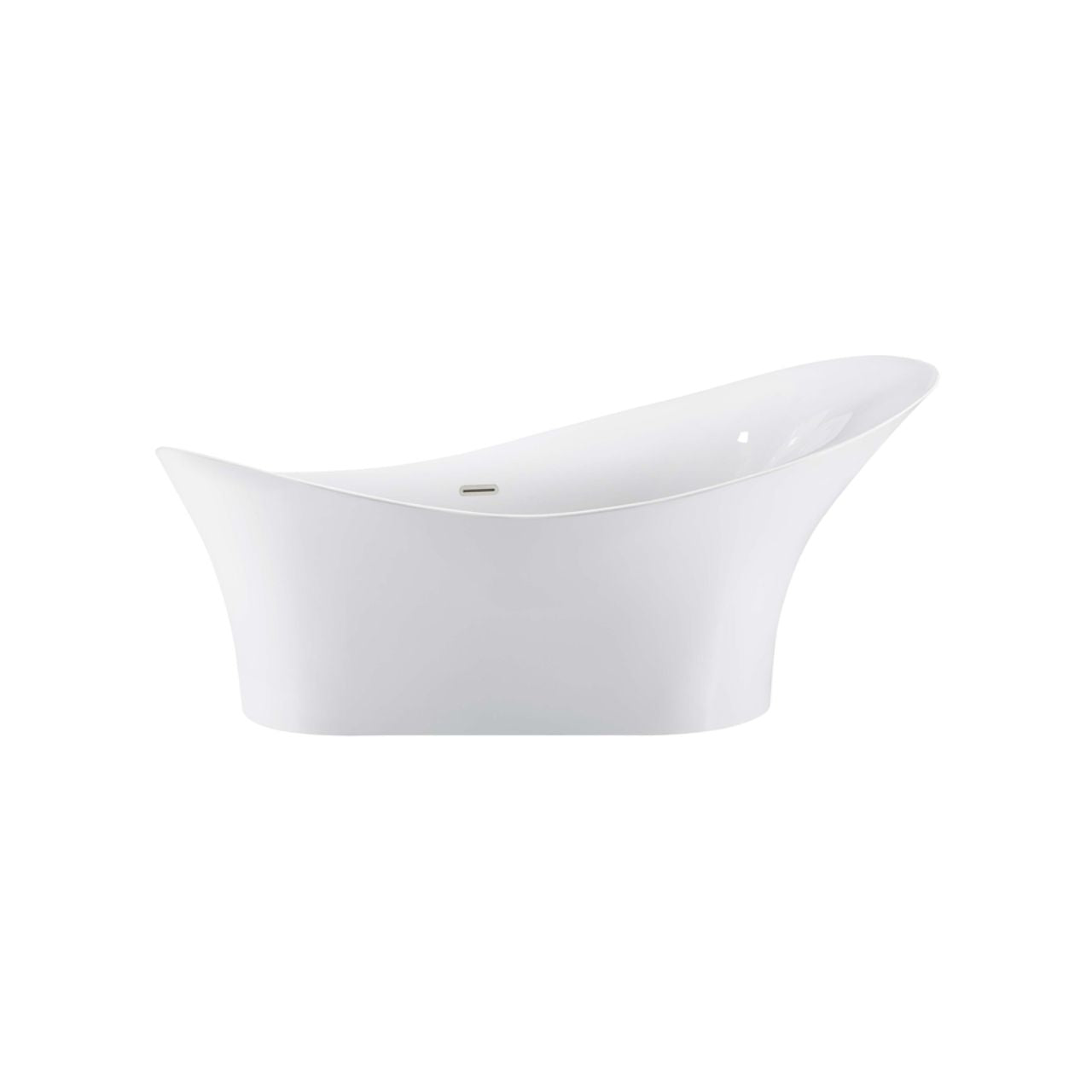 KubeBath Kube White Free Standing Bathtub KFST