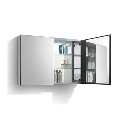 Kube Bath 40" Wide Mirrored Medicine Cabinet KM1000