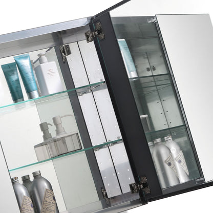 Kube Bath 50" Wide Mirrored Medicine Cabinet KM1250