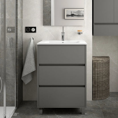 PierDeco Design Meuble-lavabo ARENYS 24 pouces