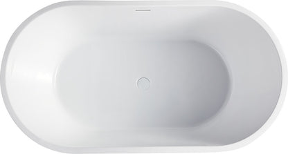 Baignoire autoportante monobloc Bagno Italia Monaco avec drain MN111170