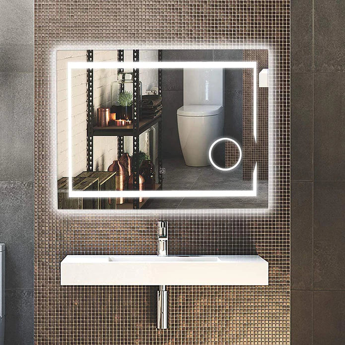 Miroir de courtoisie LED pour salle de bain Focus Kodaen - MSL-815