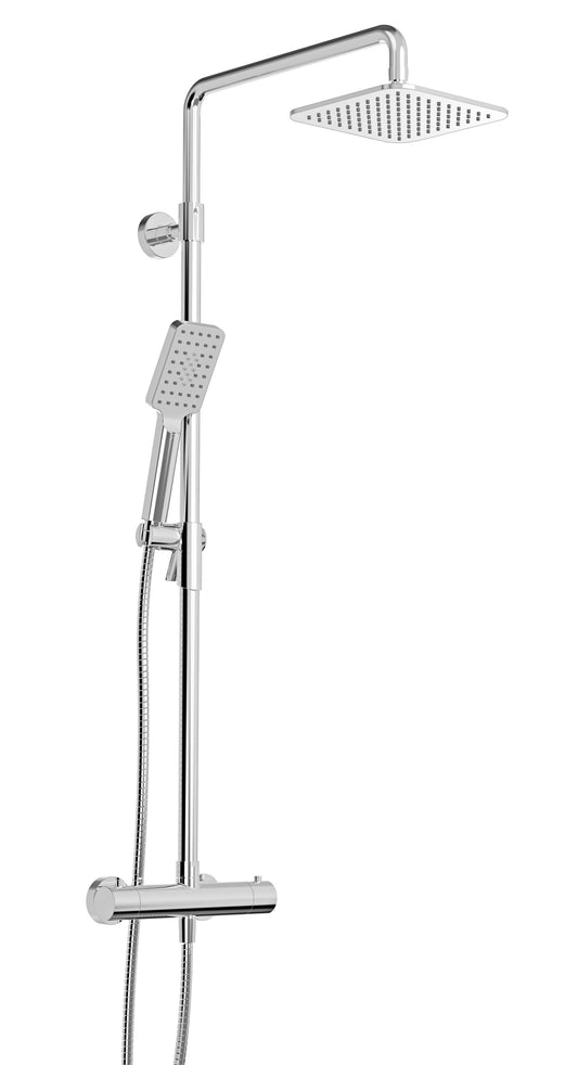 Ensemble de douche thermostatique complet sur colonne Baril (PETITE B04 1104)