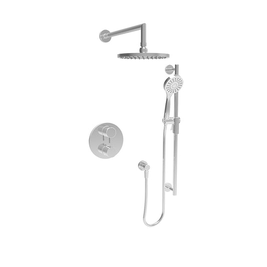 Ensemble de douche thermostatique complet à pression équilibrée Baril (ZIP B66 4201)