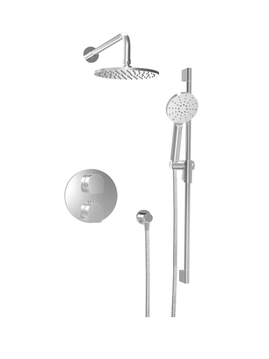 Ensemble de douche thermostatique complet à pression équilibrée Baril (SENS B45 4206)