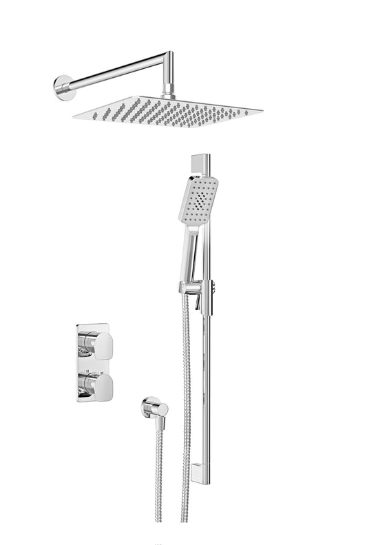 Ensemble de douche thermostatique complet à pression équilibrée Baril (PETITE B04 4215)