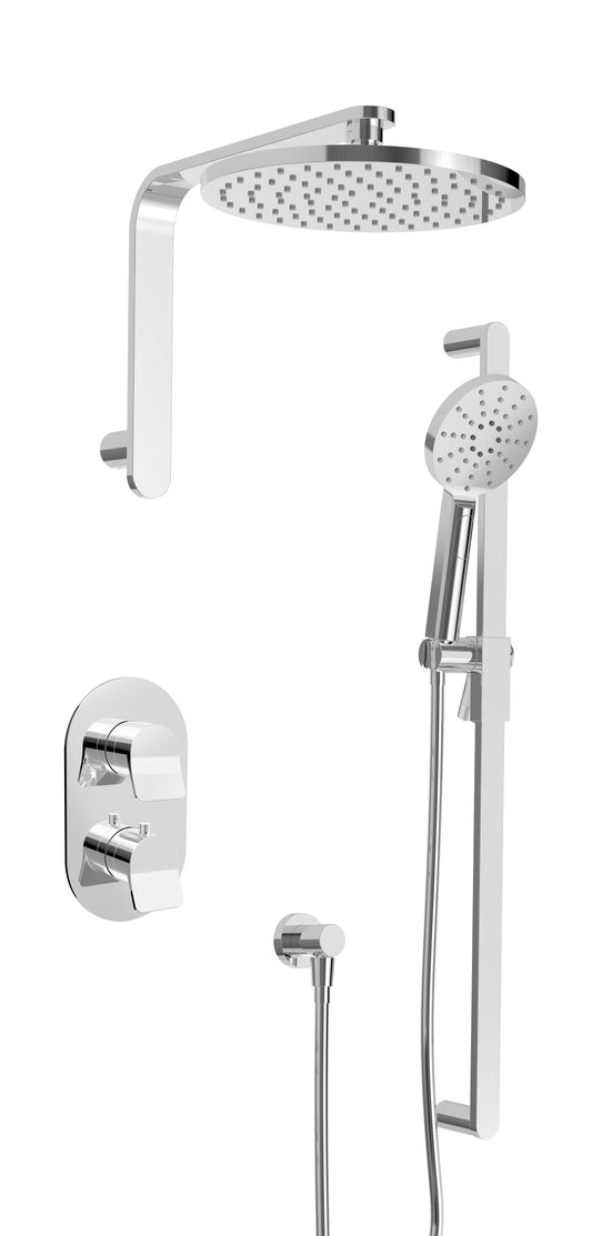 Ensemble de douche thermostatique complet à pression équilibrée Baril (PROFIL B46 4226)