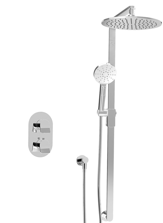 Ensemble de douche thermostatique complet à pression équilibrée Baril (PROFIL B46 4236)