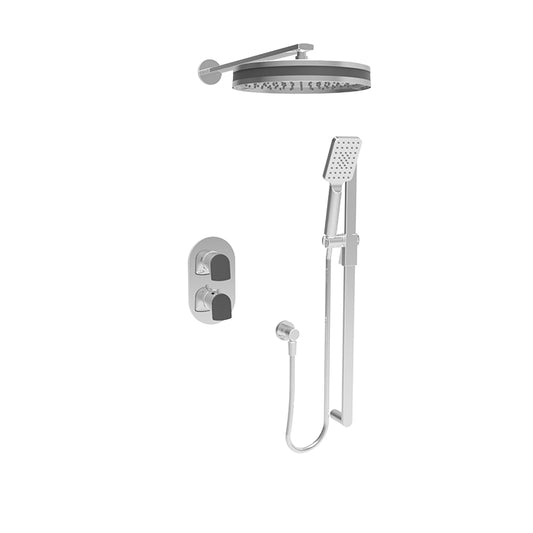 Ensemble de douche thermostatique complet à pression équilibrée Baril (ACCENT B56 4255)