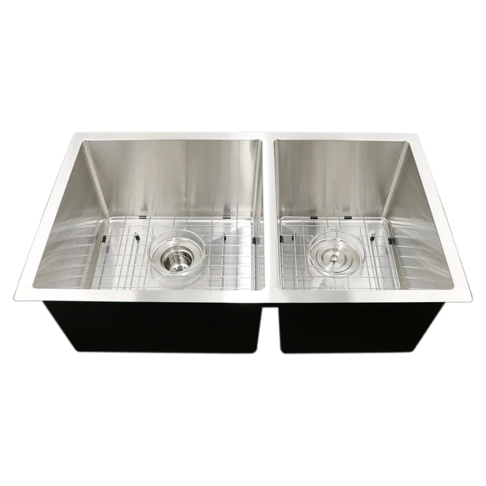 Évier de cuisine sous plan Kodaen Mission-18G double cuve UN