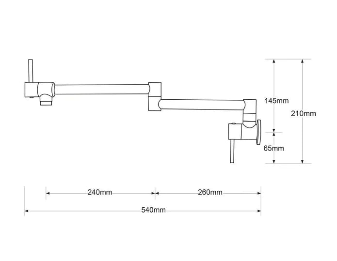 Kodaen Elegante Wallmount Kitchen Pot Filler - F22104