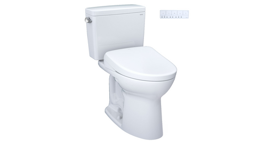 Toilettes deux pièces Toto Drake Washlet+ S7a - 1,28 GPF (hauteur non universelle)