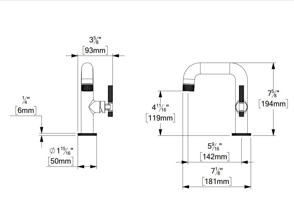 Tenzo BELLACIO-F 10 Single Hole Lavatory Faucet With Drain