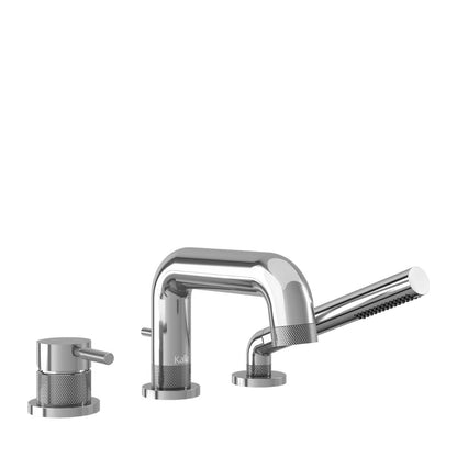 Kalia Preciso  3-piece Deck mount Tub Filler With Handshower