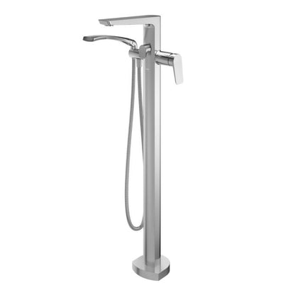 Kalia Moroka Floor Mount Tub Filler With Handshower