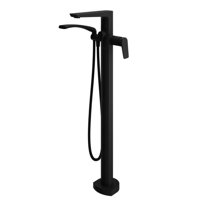 Kalia Moroka Floor Mount Tub Filler With Handshower