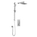 Kalia - Squareone  Tb2 (Valve Not Included) : Aquatonik T/P Push-button Shower System With Wallarm - BF2069