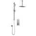 Kalia - Vertical Ceiling Arm Shower System With 2-way Aquatonik Type T/P ½'' Rough Push-button Thermostatic Valve - BF2068-001