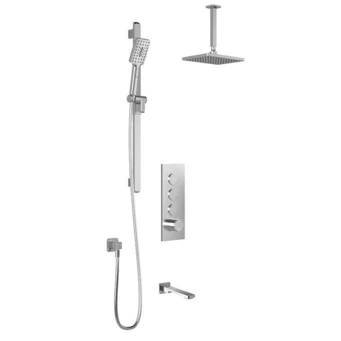 Kalia Kareo Tb3 Shower Systems With Push-button Valve (2101)