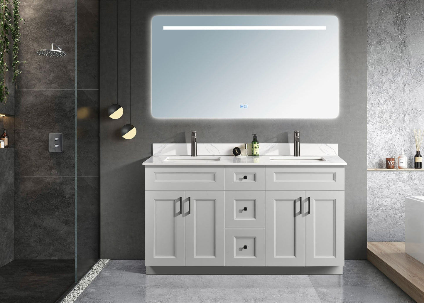 Bella Best 72" Double Vanity