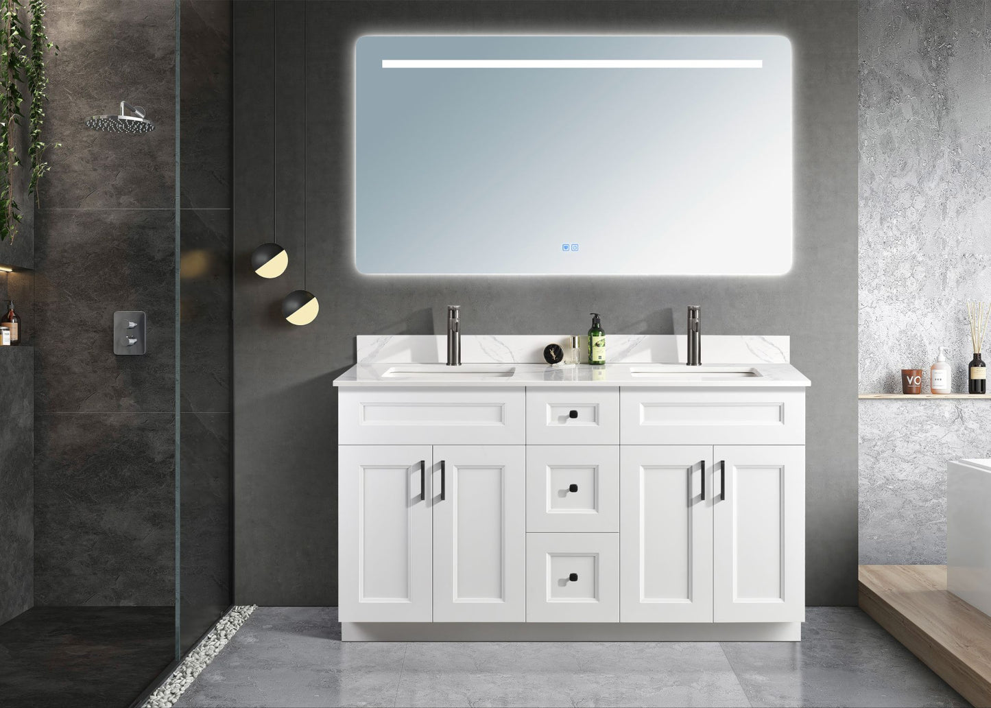 Bella Best 60" Double Vanity