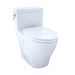 Toilette monobloc Toto Aimes, 1,28 GPF, cuvette allongée - Washlet+ connexion - siège mince MS626234CEFG