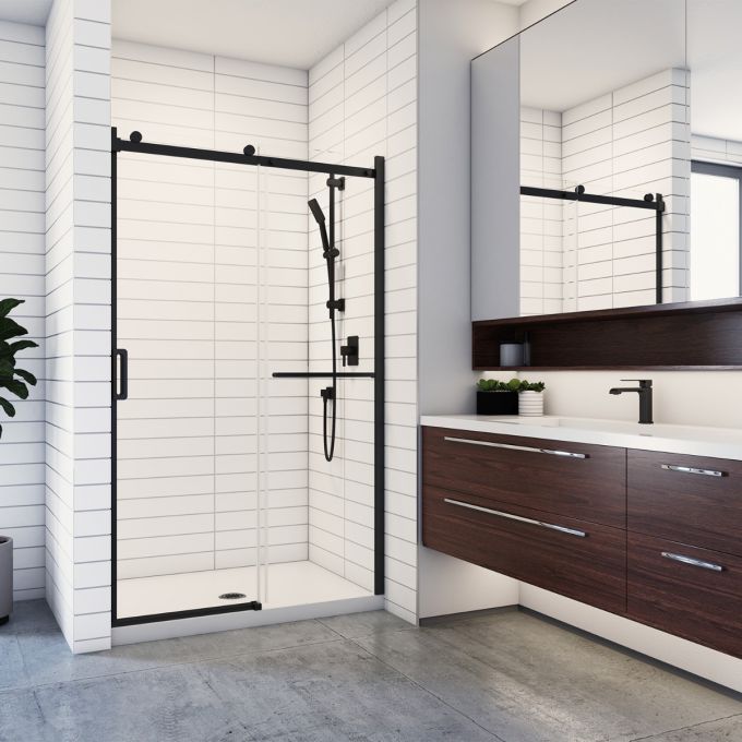 Kalia K3 48 X 77” Sliding Shower Door With Kp Protective Film