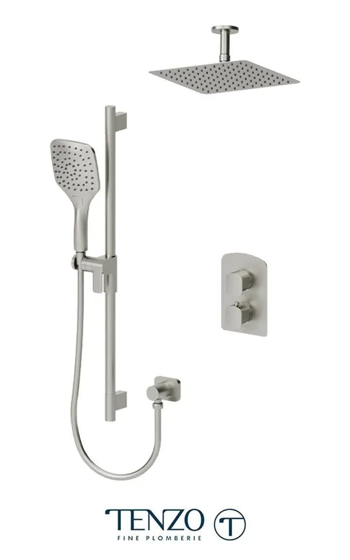 Tenzo - Kit de douche thermostatique Delano T-box avec 2 fonctions DET32-21131