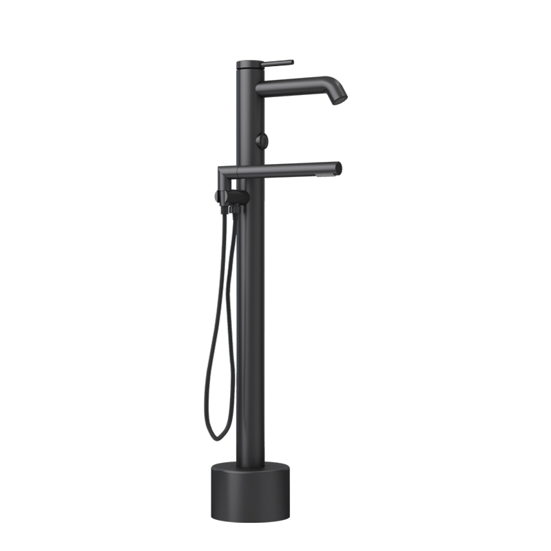 Rubi Vertigo Black Freestanding Bathtub Faucet