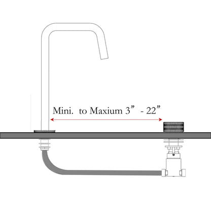 Kodaen NoHo Robinet de salle de bain pour lavabo 2 pièces F12500 