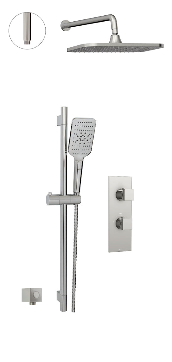 Aquabrass MIAMIBOX Square Shower Trim (2-Way Diverter)