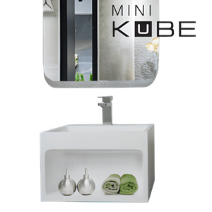 Aktuell Mini Kube Évier Plus Miroir