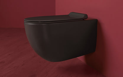 Simas VI18C - VIGNONI Rimless Wall Hung Toilet with Seat