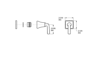 Pfister Park Avenue Diverter Trim Polished Chrome - Renoz