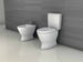 Bidet en céramique PierDeco Design Kapa - Au-dessus du sol - C55401-KAPA