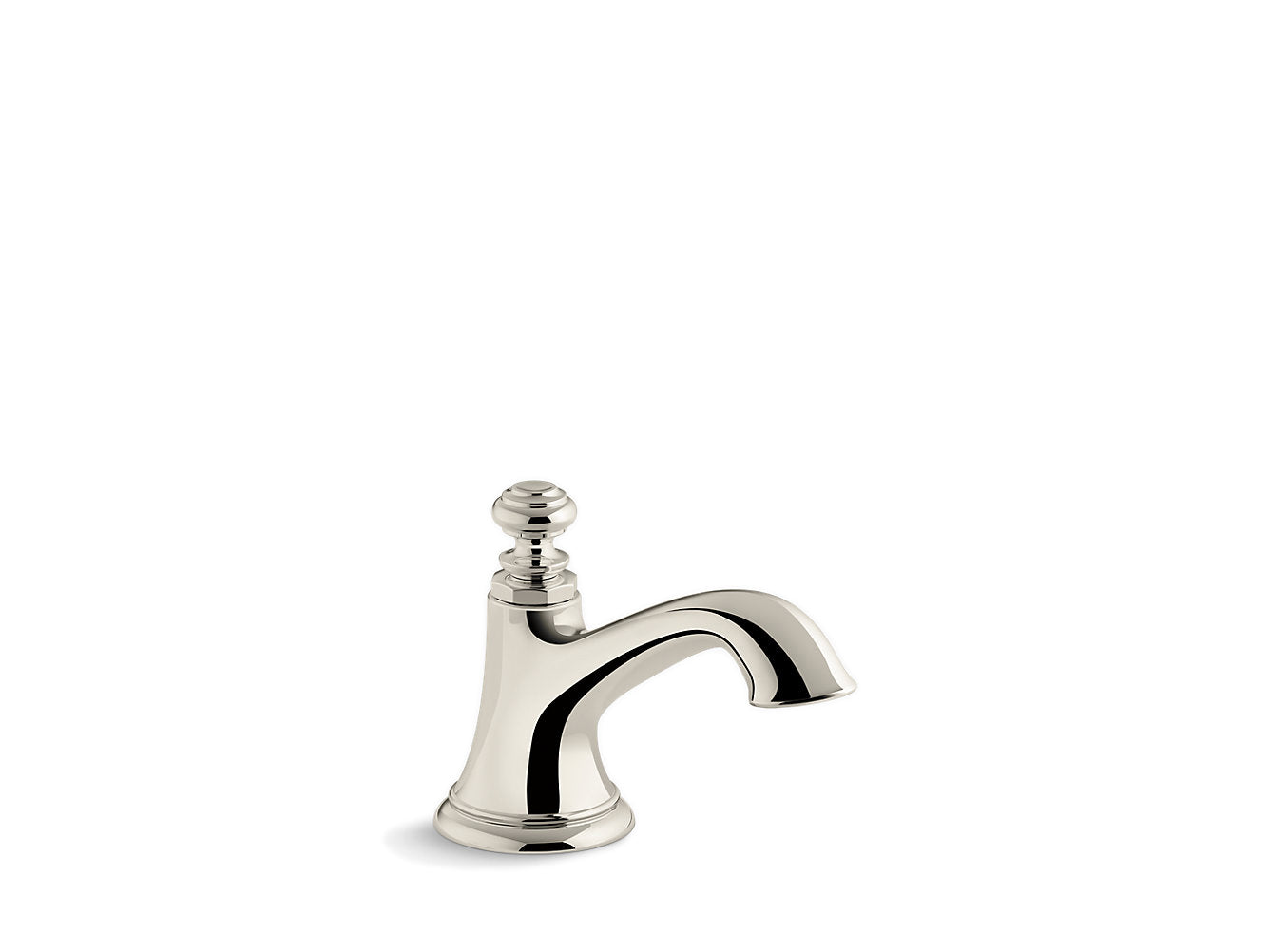 Kohler Artefacts avec bec de lavabo de salle de bain largement répandu en forme de cloche - Nickel poli vibrant