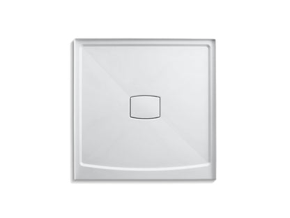 Kohler Base de douche Archer 48" X 48" à seuil unique et drain central avec couvercle amovible - Blanc