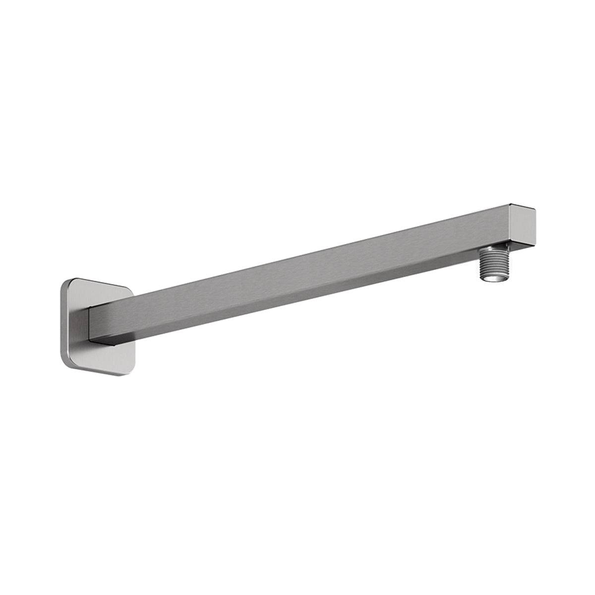 Kalia Wall Mount Square Shower Arm 16" 90 Degree- Pure Nickel PVD - Renoz