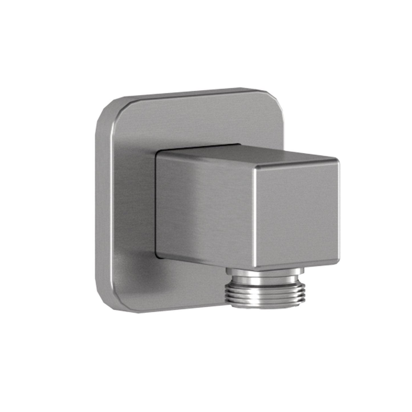 Kalia Square Shower Wall Outlet- Pure Nickel PVD - Renoz