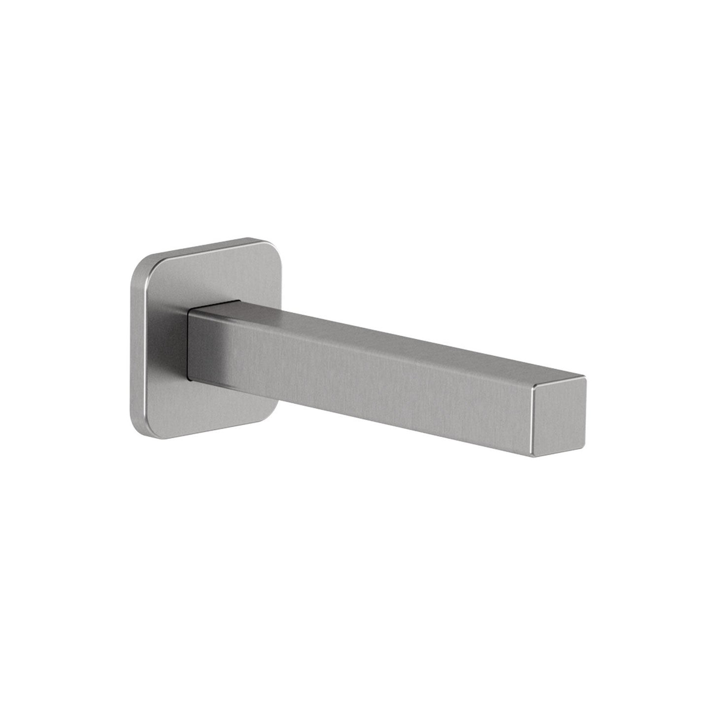 Kalia ½" Cooper "Slip Fit" Inlet or Male Water ½ NPT with 76mm (3'') Adjustment Square Tub Spout- Pure Nickel PVD - Renoz