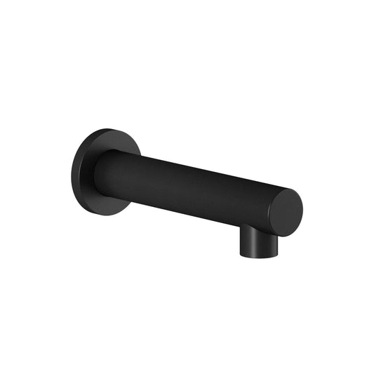 Kalia 1/2” Cooper “slip fit” Inlet or Male Water Inlet 1/2NPT with 76 mm (3”) adjustment Round Bathtub Spout- Matte Black - Renoz