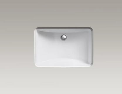 Kohler Ladena 20-7/8" X 14-3/8" X 8-1/8" Undermount Bathroom Sink With Glazed Underside - White