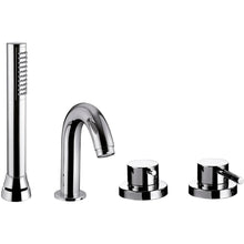 PierDeco Digit 4 Hole Roman Bath Faucet With Diverter