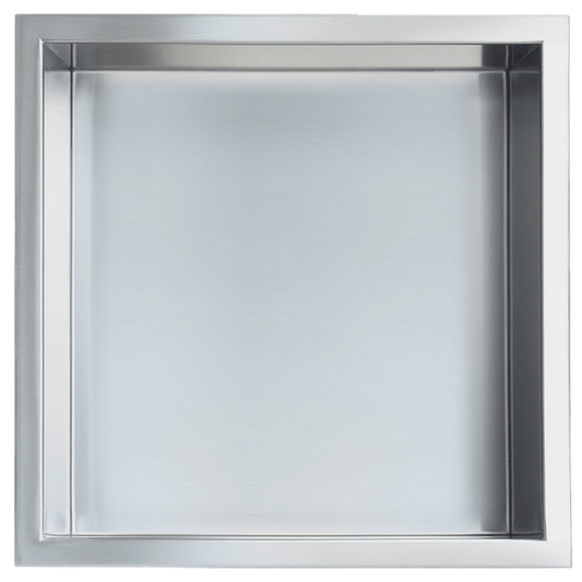 Gena Decor 12" x 12" Stainless Steel Niche Brushed - Renoz