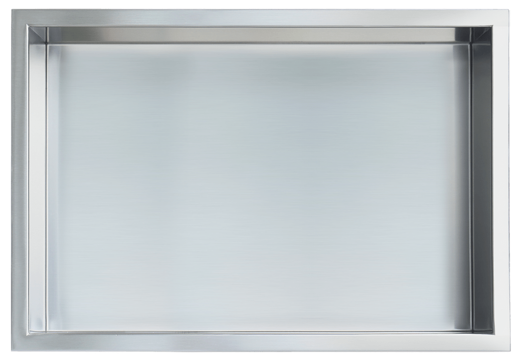 Gena Decor 12" x 18" Stainless Steel Niche Brushed - Renoz