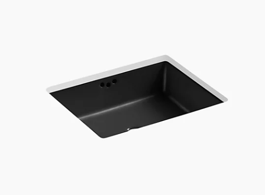 Kohler Kathryn 19-3/4" X 15-5/8" X 6-1/4" Undermount Bathroom Sink - Black