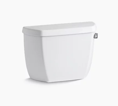 Kohler - Réservoir de toilette Wellworth Classic 1,28 Gpf avec levier de déclenchement à droite - Blanc